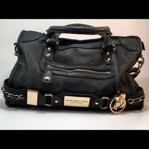 Andrew Marc New York WornLeather Handbag.